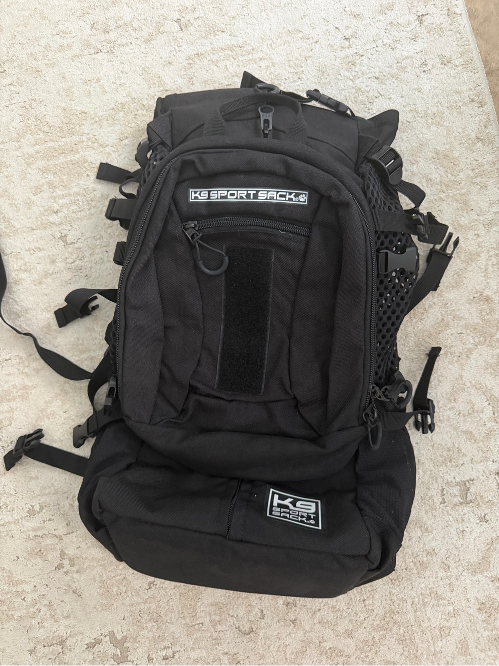 K9 Sport Sack Plus 2 Forward Facing Dog Carrier Backpack, Black, Large